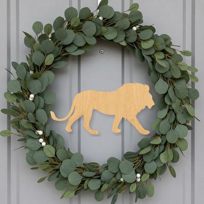 Unfinished Lion Wood Cutout Craft Blank, Unfinished Baltic Birch DIY Shape for Crafts and Decor - 8 Inch, 1/4 Inch Thick - Image 7