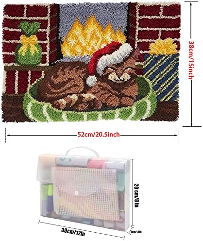 ZFFLYH Latch Hook Kits for Adults Kids Beginners, Animal Pattern DIY Crochet Yarn Kits Rug Making Yarn Kits Needlework Sets Cushion Mat Tapestry 20" X 15"(52Cm X 38Cm),Spider - Image 3