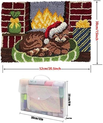 ZFFLYH Latch Hook Kits for Adults Kids Beginners, Animal Pattern DIY Crochet Yarn Kits Rug Making Yarn Kits Needlework Sets Cushion Mat Tapestry 20" X 15"(52Cm X 38Cm),Spider - Image 3