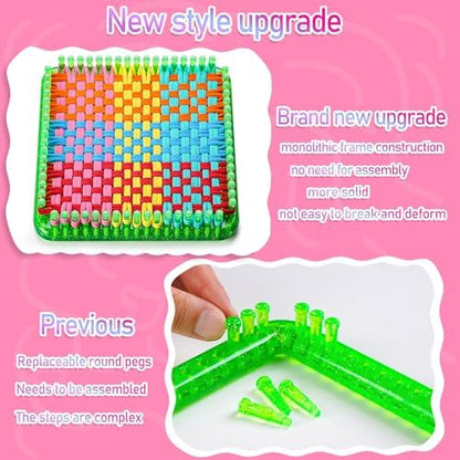 CCTVRTV Weaving Loom Kit Toys for Kids and Adults, DIY Arts and Crafts - Image 2