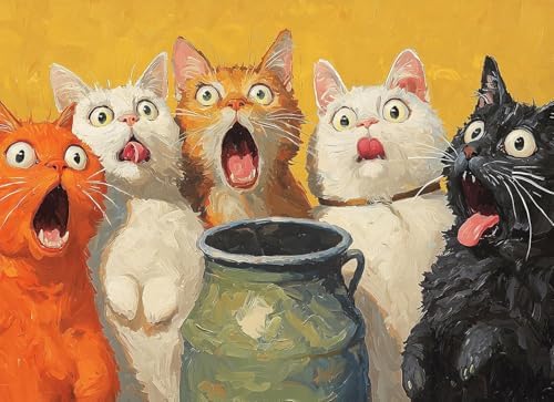 DYAIANGMU Cat Paint by Numbers Kit for Adults Beginners 19.6X15.7 inch by Unknown