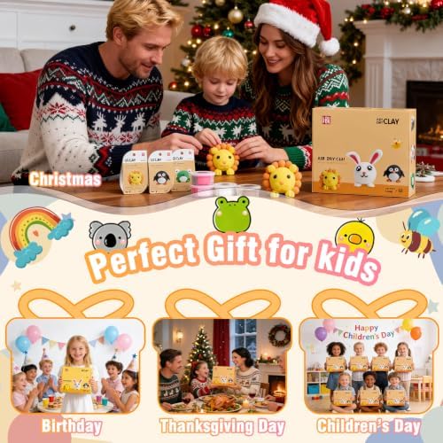LOUFOR Air Dry Clay Kits for Kids, 12 Boxes - Image 5