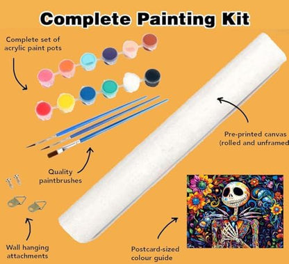 Halloween Jack Paint by Numbers Kit for Adults 16x12 inch (Without Frame) - Image 5