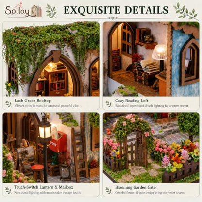 Spilay DIY Miniature House Kit for Adults, Garden Dollhouse Building Kit - Image 7