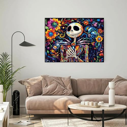 Halloween Framed Paint by Numbers Kits for Adults 12x16in with Wooden Easel - Image 4