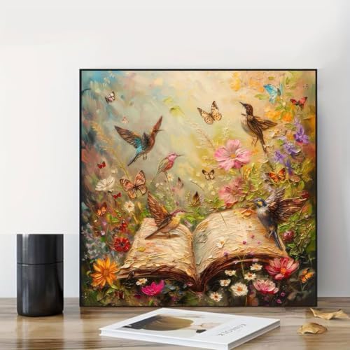 Books Paint by Numbers Kit for Adults, Adult Paint by Number Kits 16x20 in - Image 2