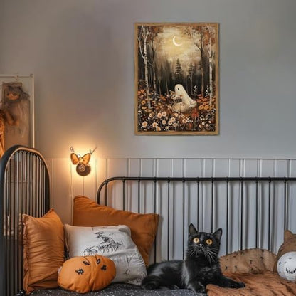 AIBOERL Paint by Numbers Kit for Adults Beginner,HalloweenGhost,12X16In - Image 3