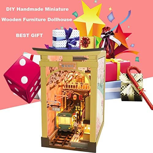 Roroom Book Nook Kit for Adults, Sakura Street Scene House Building Kit - Image 6