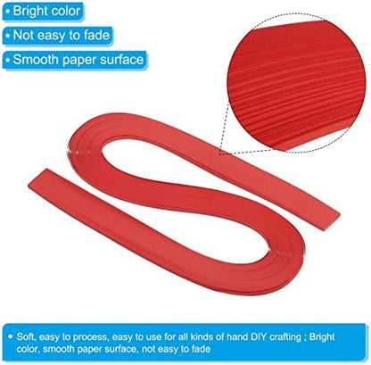 PATIKIL Quilling Strips Paper 120pcs 1/8"(3mm) 54cm Origami Paper Quilling Strip for Art DIY Hand Craft Christmas Red - Image 3