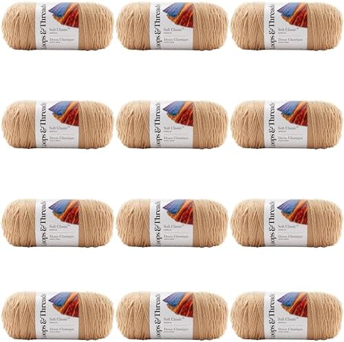 MICHAELS Bulk 12 Pack: Soft Classic™ Solid Yarn by Loops & Threads® by CraftSmart