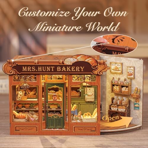 Fsolis DIY Miniature House Kit - Book Nook Bakery - Image 4