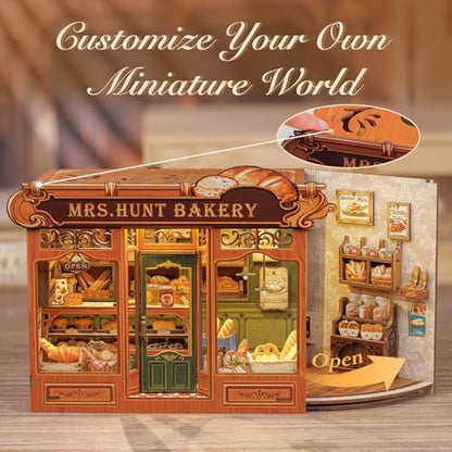Fsolis DIY Miniature House Kit - Book Nook Bakery - Image 4