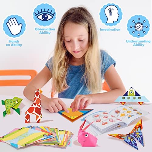 308 Sheets Origami Paper Kit for Kids Ages 5-8 8-12 with Instructional Book - Image 6