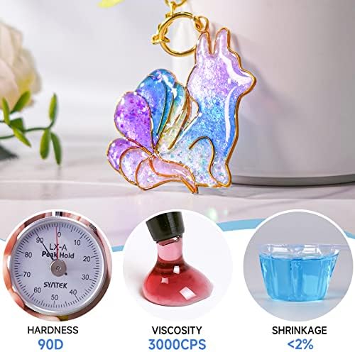 LET'S RESIN UV Resin Kit, 12 Colors Clear Colored UV Resin(20g Each) - Image 4