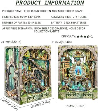Spilay Book Nook Kit for Adults, Magic Miniature House Building Kit - Image 2
