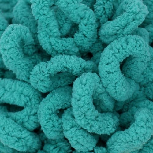 JubileeYarn Fun Finger Loops Yarn - Aquamarine - 1 Skein - Image 2