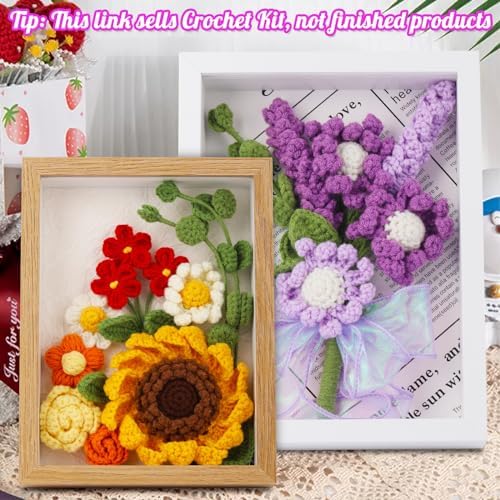 IMZAY Crochet Kit for Beginners Lavender Beginner Crochet Kit Photo Frame - Image 6