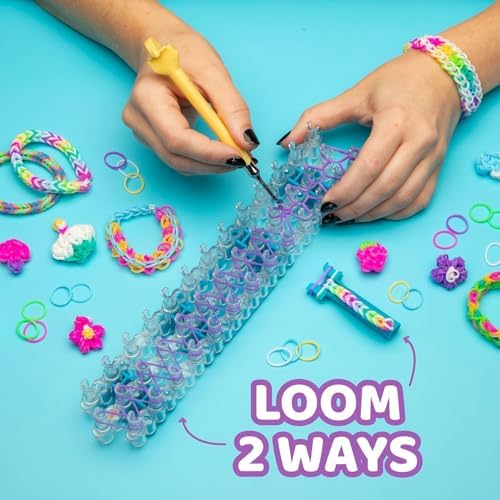 Rainbow Loom Original Rubber Band Bracelet Making Kit with Metal Hook - Image 3