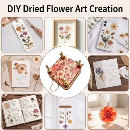 Baroce Mini Flower Press Kit, Flower Pressing Craft kit for Flowers Drying - Image 5