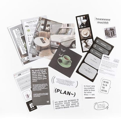 Alideco 200pcs Vintage Scrapbook Supplies Pack for Art Journaling Bullet Junk Journal Planners DIY Paper Stickers Craft Kits Notebook Collage Album Aesthetic Cottagecore Picture Frames (yehangxifei) - Image 6