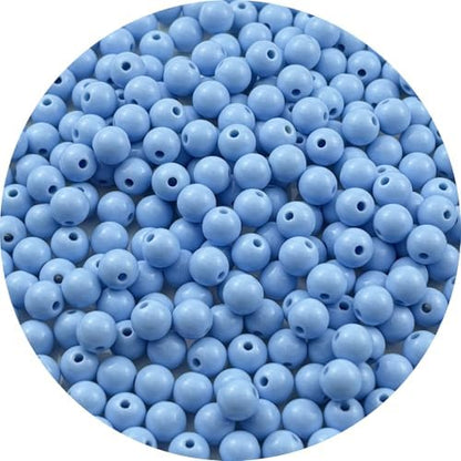 300pcs Acrylic Round Beads for Crafts 8mm Resin Candy Color Spacer Beads with Hole for Jewelry Making Sewing Crafts Decoration Necklaces Bracelets Earrings Supplies(Blue) by Unknown