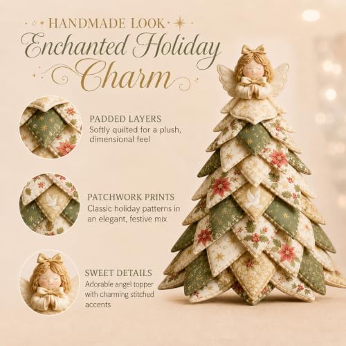 DIY Quilted Fabric Christmas Tree Kit, Arts and Crafts for Adults, (Angel) - Image 4