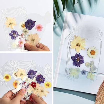 Dried Flowers, Kaluofan 45PCS Real Pressed Flowers, Dried Flowers for Resin Crafts, for Bookmark Resin Scrapbooking Jewelry Crafts Making, Candle and Nails Decoration - Image 4