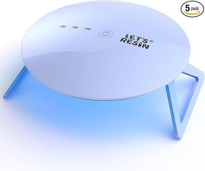 LET'S RESIN UV Light Pro,Longer 2,3,5M Time Setting UV Lamp with Larger Coverage Area and More Concentrated Lights,Portable & Foldable Resin Light for Resin Molds, Jewelry Making