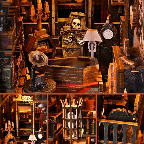 TOYQI Book Nook Kit, DIY Miniature Dollhouse Kit for Adults and Teens - Image 4