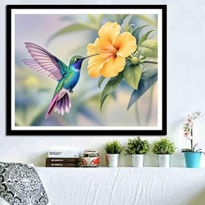 ACANDYL DIY Paint by Numbers Kit for Adults Paint by Numbers Beginner Hummingbird Canvas Painting by Number DIY Acrylic Oil Painting on Canvas Arts Craft Decoration 16x20 Inch - Image 4
