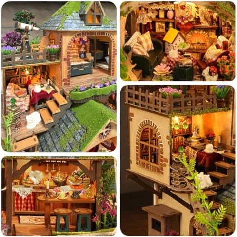 RHZN Miniature House Kit, Miniature Kit, Mini House Building Kit for Adult - Image 3