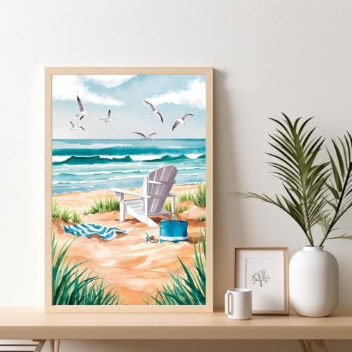 Kalonyth Beach Framed Paint by Numbers Kit for Adults Beginner 8x12 inch - Image 2