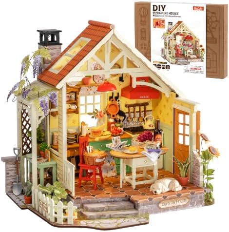 Rolife DIY Miniature House Kits-Sunlit Farmhouse Kitchen (Advanced Level) by Rolife