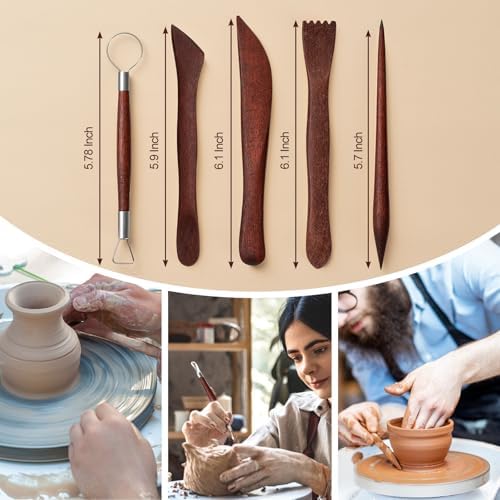 Amrules 27 Pcs Polymer Clay Sculpting Tools Kit for Adults, Red - Image 3