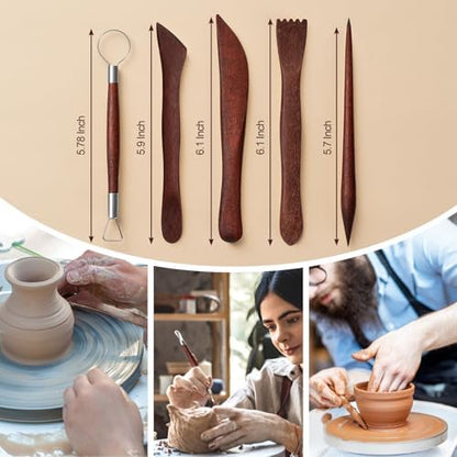 Amrules 27 Pcs Polymer Clay Sculpting Tools Kit for Adults, Red - Image 3