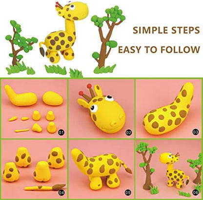 Cutedeer Air Dry Clay Kit, 36 Colors Modeling Clay for Kids, Soft Squishy Molding with Sculpting Tools and Tutorials, Arts Crafts Gift for Boys Girls - Image 5