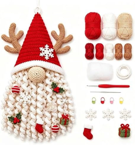 DIY Seasonal 3D Crochet Door Hanger Kit Collection, Halloween Handmade by Unknown