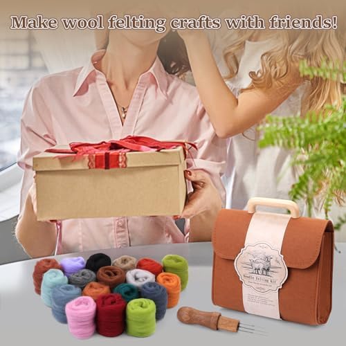 ZXIIXZ Needle Felting Kit, 24 Colors Felting Wool Kits - Image 6