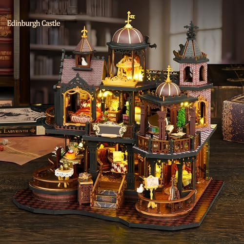 SUNNINO Miniature Dollhouse Kit - Edinburgh Castle Book Nooks for Adults - Image 6