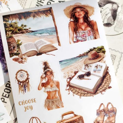 360 PCS People Stickers Book for Adults - Vintage Aesthetic Journaling Supplies Kit with Women Figures｜Scrapbooking,Card Making & Water Bottle DIY - Image 6