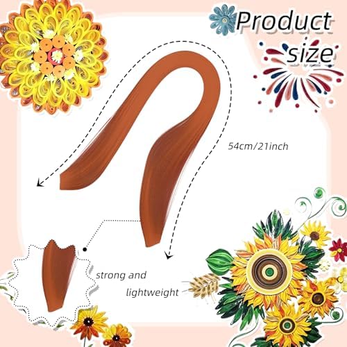 360Pcs 1/8" x 21" Quilling Paper Strips - Image 2
