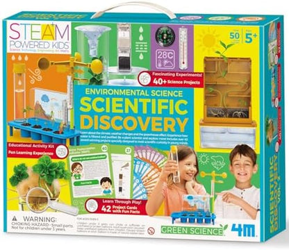 Innovative STEAM Environmental Science Discovery Kit Volume 2 - Over 40 Experiments on Climate & Ecology - Ideal for Classroom or Home Learning by 4M