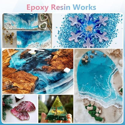 KISREL 2 Gallon Epoxy Resin Kit, No Yellowing Crystal Clear Resin for Art - Image 6