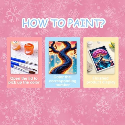 Tree of Life Paint by Numbers Kit for Adults, Paint by Number for Adults - Image 7