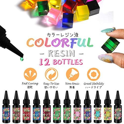 Funshowcase 13 Color UV Resin Translucent Hard Type with Jewelry Casting Supply Pack of 58 Kits - Image 3
