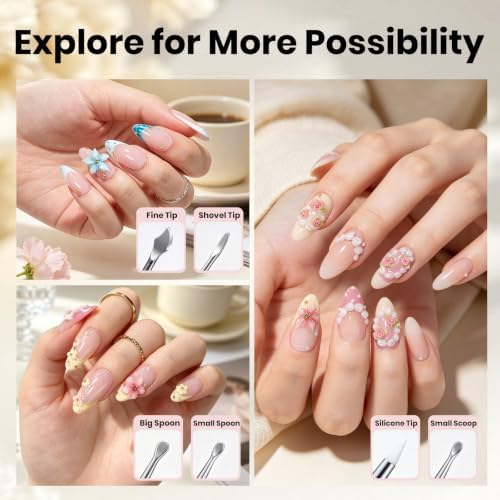 Beetles 3D Gel Nail Art,White 3D Sculpting Gel for Nail Art & Sculpting Pen - Image 7