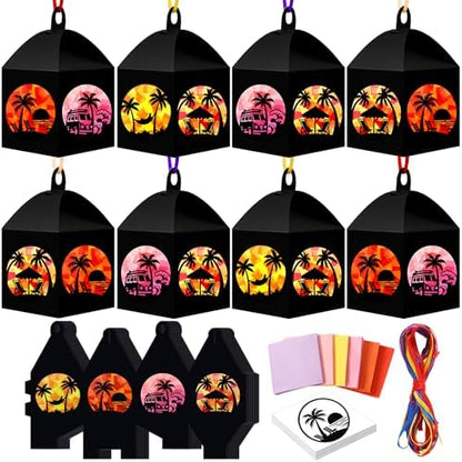 Maitys 16 Sets Summer Beach Paper Lantern Suncatcher Craft Kits by Maitys