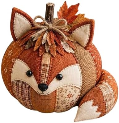 DIY Animal Pumpkin Sewing Kit - Autumn Fabric Animal Pumpkin Craft Set for Adults Beginners - Thanksgiving Handmade Fall Patchwork Craft Kit for Holiday Decor by Unknown