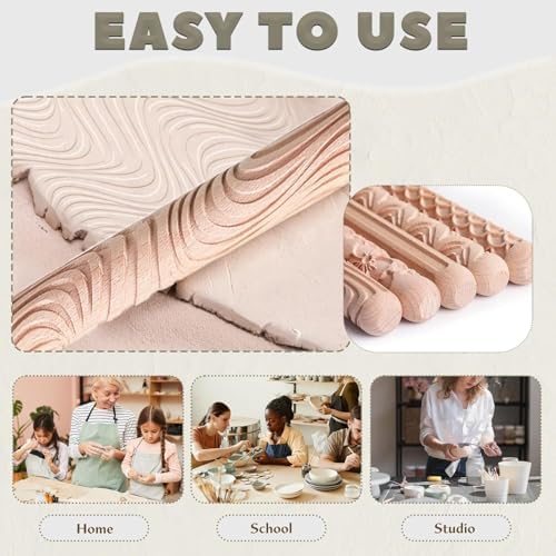 11Pcs Pottery Clay Trimming Tools Kit for Molding Sculpting Crafting - Image 6