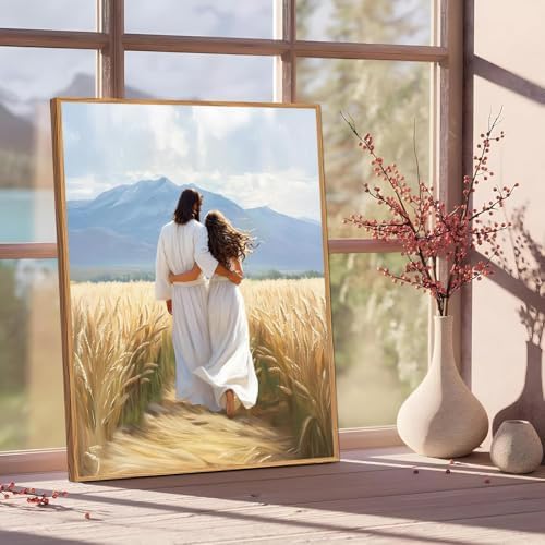 Jesus Paint by Numbers Kit for Adults Framed Canvas 12X16 in, Frameworkless - Image 2